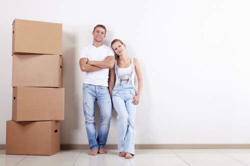 Office relocation planning team working in Watford