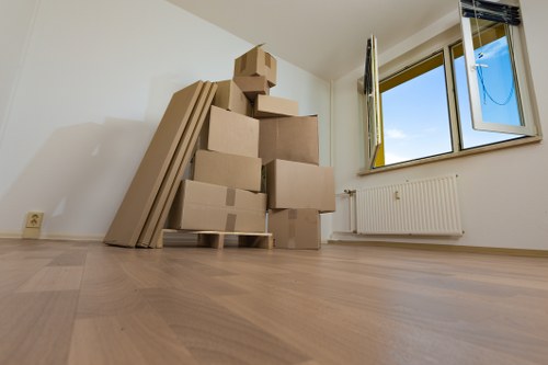Moving truck in Watford ready for a local home relocation