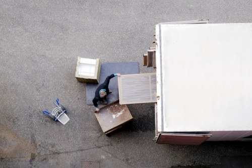 Local mover helping with access and stairs during a Watford removal