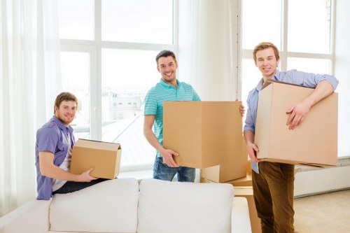 Office relocation items prepared for removals in Watford