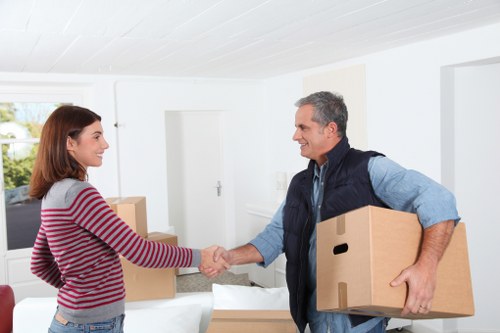 Removal team planning a flat move in Watford
