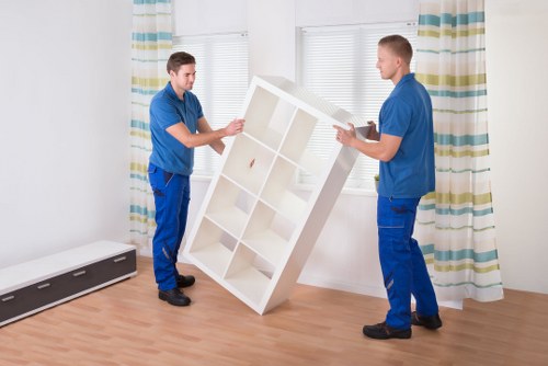 Local removal van helping with a home or office move in Watford