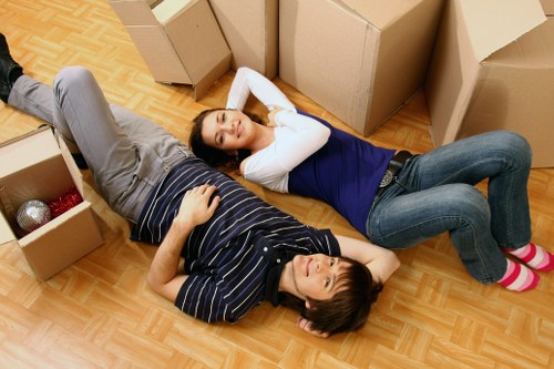Commercial man with van removal for a Watford office move